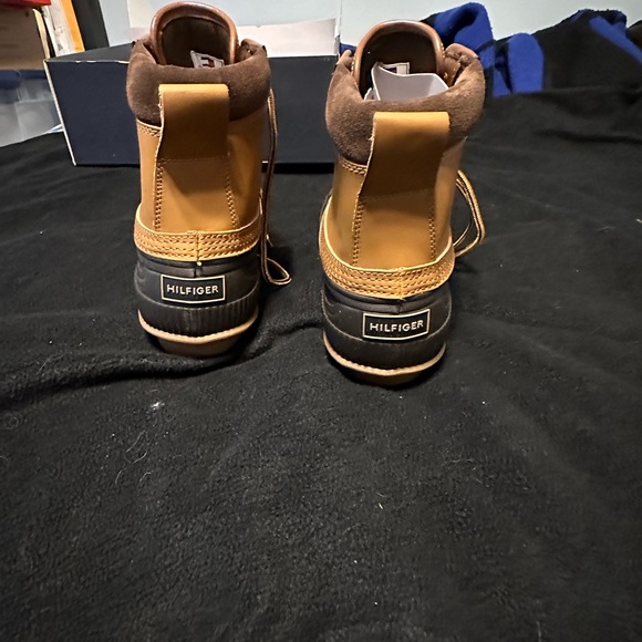 Tommy Hilfiger Men’s Casey Rain Boots (New Never Worn) Size 11 - Brown - Picture 5 of 6